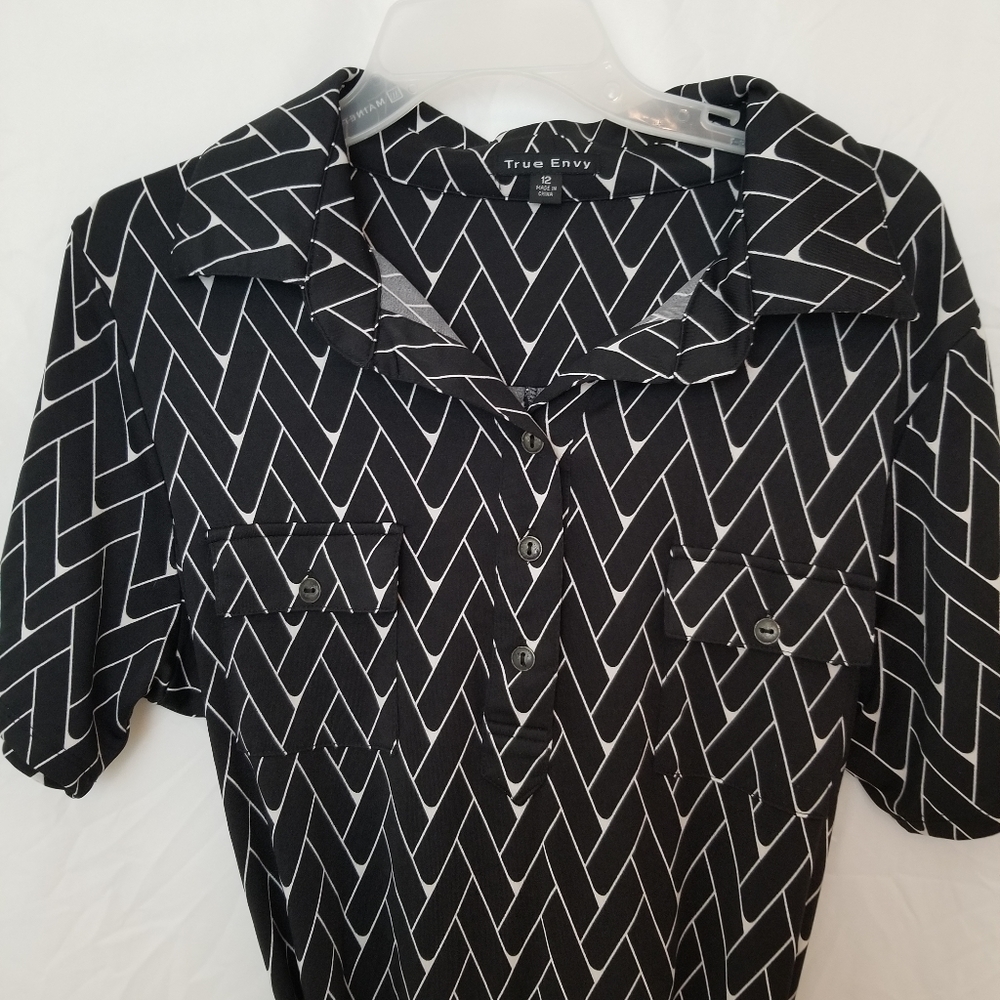 True Envy Geometric Midi Dress size 12